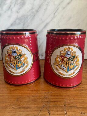 Harry Potter Hogwarts Railway Universal Studios Red Mug Set of 2 S16